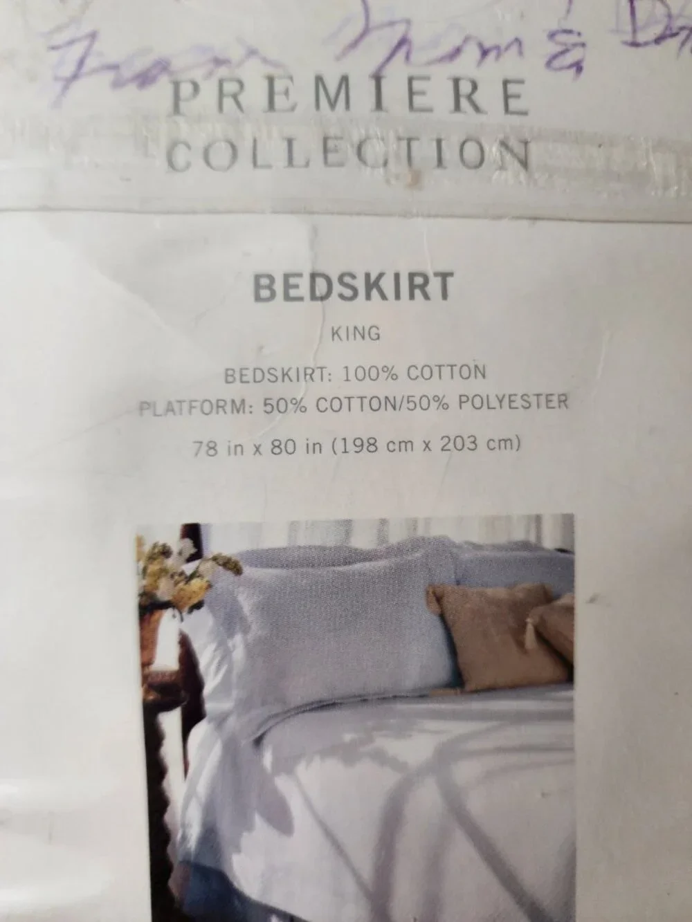 Madison Park New King Size Bedskirt or Dust Ruffel